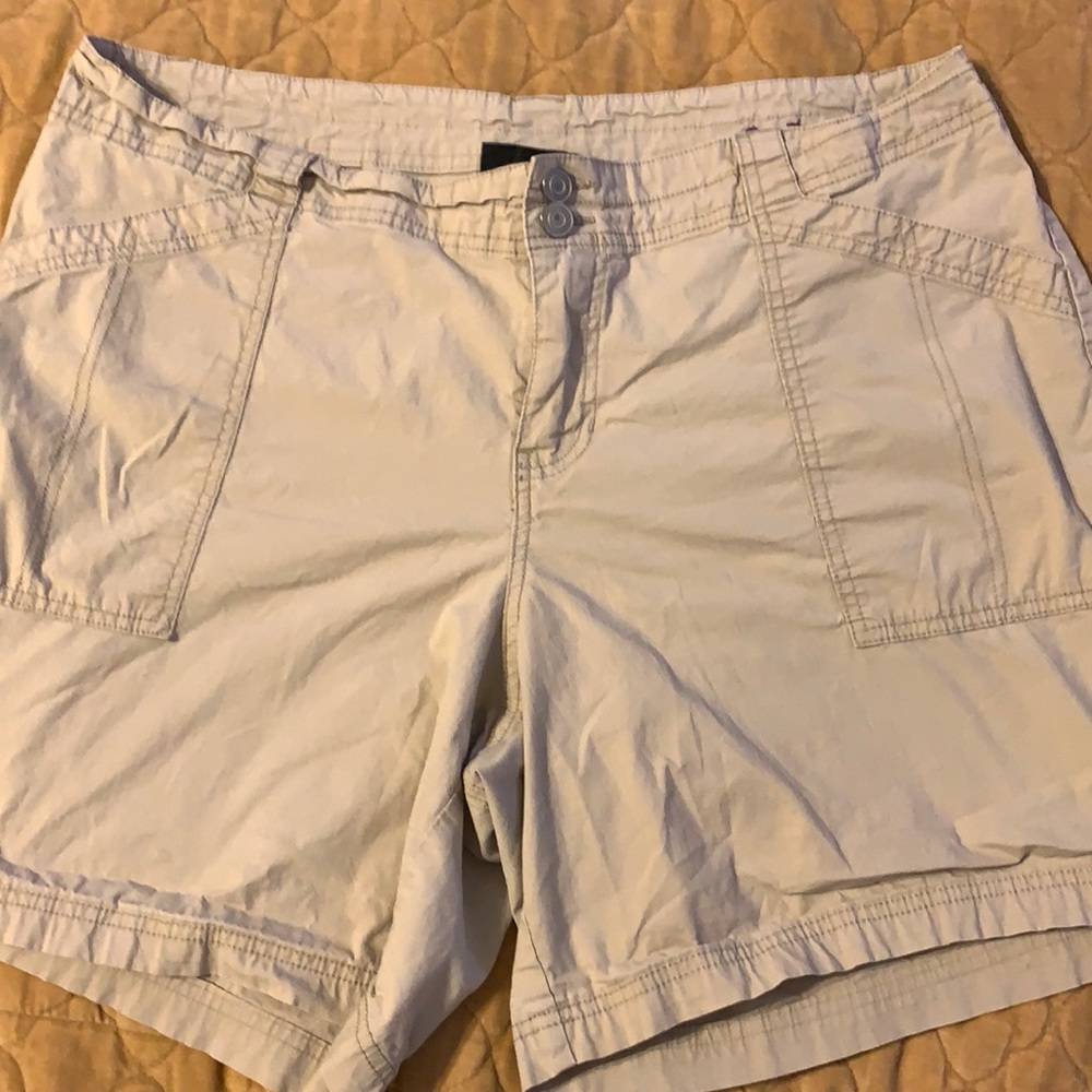 Lane Bryant khaki shorts
